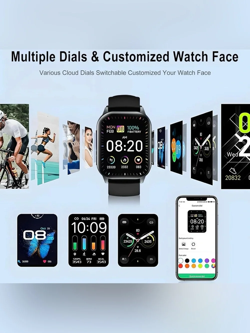 New set of 2 smart Watches Men and Women. firm price